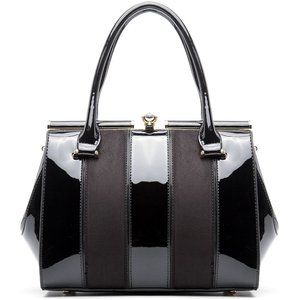 Black Mini bright face women's handbag